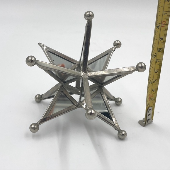 Vintage Mirrored Moravian Star 11 point 4.5” - Picture 7 of 8